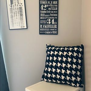 Houndstooth throw pillow